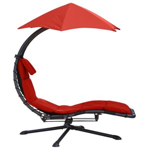 Fotel hamakowy, Czerwony DRM360