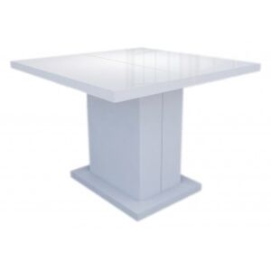 RIMINI - stół rozkładany, biały wysoki połysk