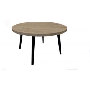 TORINO III - okrągły, dębowy stolik kawowy