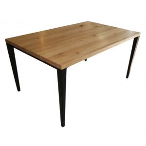 HERMES I - rozkładany stół z litego drewna dębowego /nogi metal