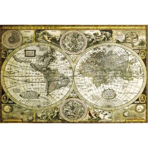 Plakat, Obraz Mapa wiata historyczna, (91,5 x 61 cm)