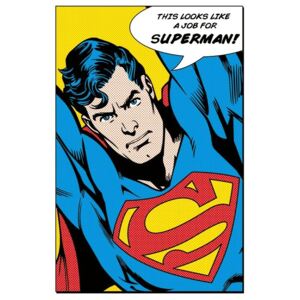 Plakat, Obraz Superman - looks like a job for, (61 x 91,5 cm)