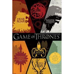 Plakat, Obraz Game Of Thrones - sigils, (61 x 91,5 cm)
