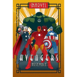 Plakat, Obraz Marvel Deco - Avengers, (61 x 91,5 cm)