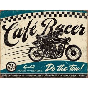 Metalowa tabliczka Cafe Racer, (40 x 31,5 cm)
