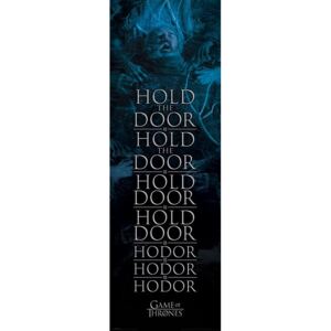 Plakat, Obraz Gra o tron - Hold the door Hodor, (53 x 158 cm)