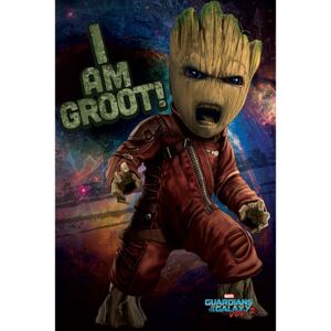 Plakat, Obraz Stra nicy Galaktyki vol 2 - Angry Groot, (61 x 91,5 cm)