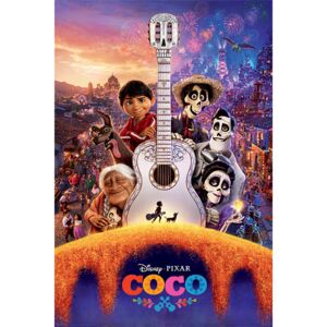 Plakat, Obraz Coco - Guitar, (61 x 91,5 cm)