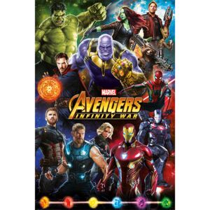 Plakat, Obraz Avengers Infinity War - Characters, (61 x 91,5 cm)