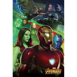 Plakat, Obraz Avengers Infinity War - Iron Man, (61 x 91,5 cm)