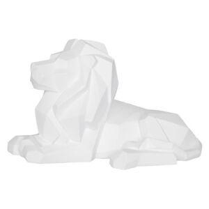 Matowa biała figurka PT LIVING Origami Lion
