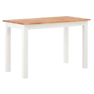 Stół z drewna dębowego Erin – biały