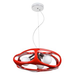 Designerska lampa wisząca E322-Amani - czerwony