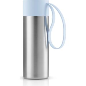 Kubek termiczny To Go Cup z uchwytem błękitnym