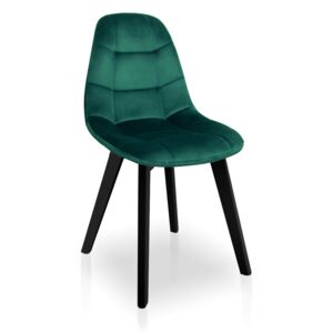 Krzesło Sofia Velvet zielony / noga czarna