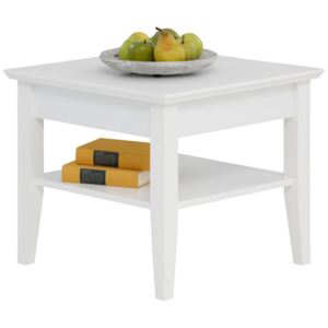 Biały stolik kawowy Piano, 60 cm, minimalistyczny