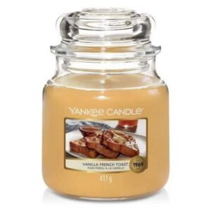 Świeca Yankee Candle Vanilla French Toast, średni słoik (411g)