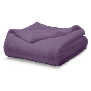 Koc pluszowy na łóżko, 220x240 cm, kolor fioletowy, TODAY
