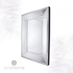 Ava 140x100 - prostokątne lustro dekoracyjne w fazowanej ramie lustrzanej