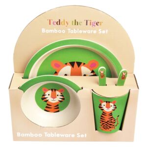 Zestaw dziecięcych naczyń bambusowych Rex London Teddy the Tiger