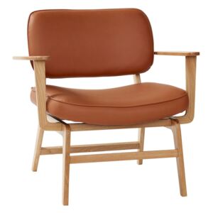 Rudy fotel wypoczynkowy w stylu Vintage