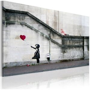 Obraz - Zawsze jest nadzieja (Banksy) OBRAZ NA PŁÓTNIE WŁOSKIM