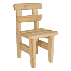 Drewniane krzesło ogrodowe Eduard - bez obróbki powierzchnio