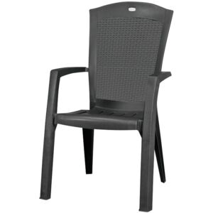 Plastikowe krzesło ogrodowe Minnesota -99 x65 x61 cm,grafit