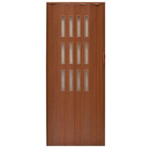 Drzwi harmonijkowe 001S-029-80 mahoń mat 80 cm