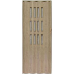 Drzwi harmonijkowe 001S-50-80 dąb sonoma mat 80 cm