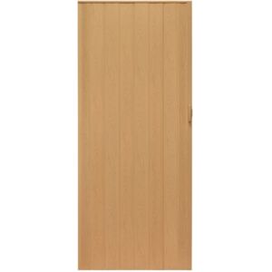 Drzwi harmonijkowe 004-02-90 jasny dąb 90 cm