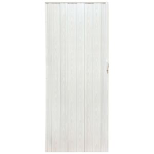 Drzwi harmonijkowe 004-04-90 biały dąb 90 cm