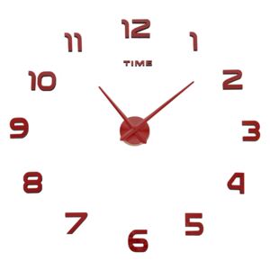 Zegar ścienny DIY NEPRI 65 - 130 cm - miedziany 3D