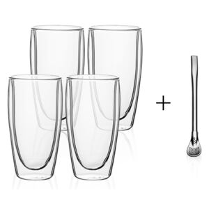 Lunasol - Szklanka BASIC Glas Double Wall 330 ml - zestaw 4 szt (321230)