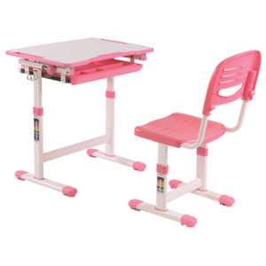 Vipack COMFORTLINE biurko i krzesło dla dziecka - zestaw PINK - różowy
