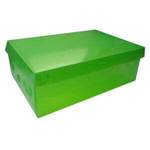 Pudełko na buty z pokrywką S - zielony