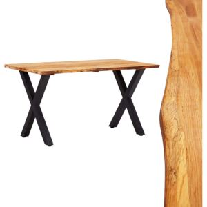 Stół jadalniany, 140x80x75 cm, lite drewno dębowe