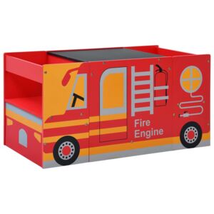 3-częściowy zestaw mebli dla dzieci, wóz strażacki, drewno