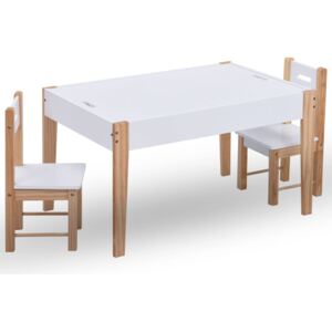 3-częściowy zestaw dla dzieci, stolik do rysowania i krzesła