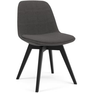 Krzesło Grace Bess 47x79 cm antracytowe / czarne