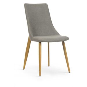 Krzesło ELIZA szary/dąb ( DK271) - Szary