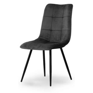 Krzesło BEN ciemnoszary/ noga czarna - Szary