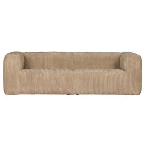 Sofa 3,5 osobowa w sztruksowej tapicerce Bean travertin