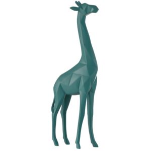 Dekoracja stojąca Giraffe 13x39 cm niebieska