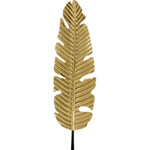 Dekoracja ścienna Leaf 26x92 cm złota