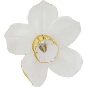 Dekoracja ścienna Orchid 40x44 cm biała
