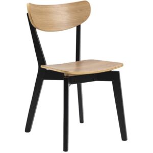 Krzesło Roxby 45x80 cm czarno-naturalne