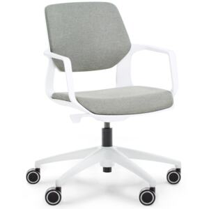 Krzesło konferencyjne Shine 57x88 cm szaro-białe