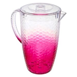 Dzbanek na zimne napoje ESTIVA, karafka, kolor różowy, 2 l