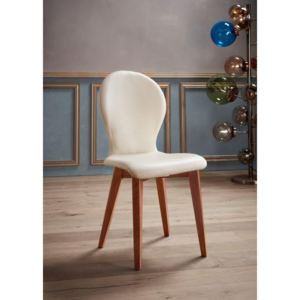 Piękne, tapicerowane krzesła w skandynawskim stylu - 2 szt